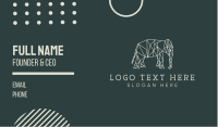 Minimal Elephant Business Card Design