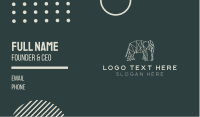 Minimal Elephant Business Card Preview