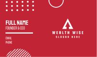 Arrow Triangle Business Card Image Preview