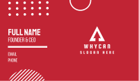 Arrow Triangle Business Card Image Preview