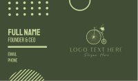 Old Bicycle Cafe Business Card Design