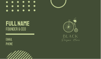 Old Bicycle Cafe Business Card Image Preview