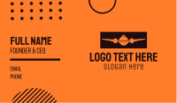 Orange Plane Cloche Business Card Image Preview