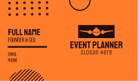 Orange Plane Cloche Business Card Image Preview