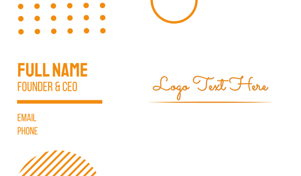 Vintage Script Business Card Design Image Preview