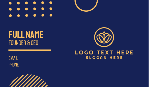 Gold Crown Badge  Business Card Design Image Preview