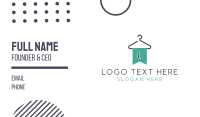 Flag Laundry Lettermark Business Card Design