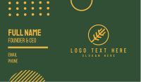 Golden Wheat Stalk  Business Card Design