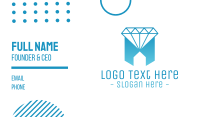 Geometric Jewelry House Business Card Design