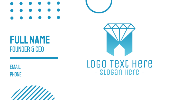 Geometric Jewelry House Business Card Design Image Preview