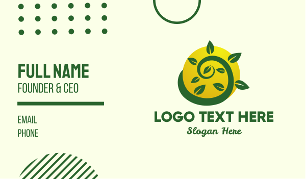 Organic Eco Farm Business Card Design Image Preview