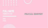 White & Pink Business Card Image Preview