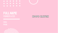 White & Pink Business Card Image Preview