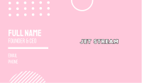 White & Pink Business Card Image Preview