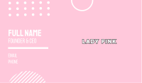 White & Pink Business Card Image Preview