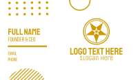 Gold Star Symbol Business Card Image Preview