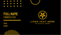 Gold Star Symbol Business Card Image Preview