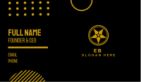 Gold Star Symbol Business Card Image Preview