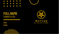 Gold Star Symbol Business Card Image Preview