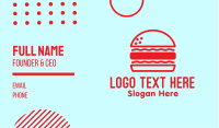 Red Burger Restaurant  Business Card Image Preview