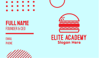 Red Burger Restaurant  Business Card Image Preview
