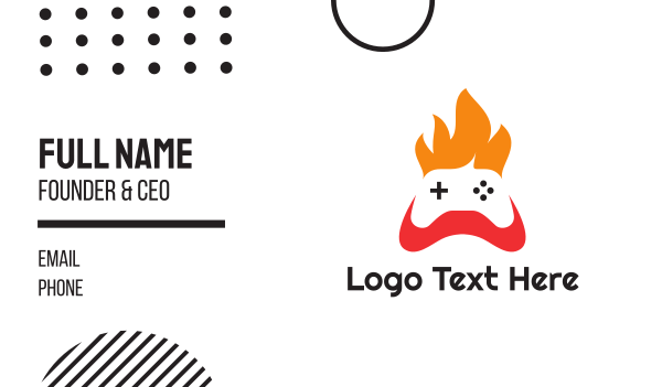 Fire Console Controller Business Card Design Image Preview