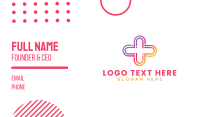 Gradient Medical Plus Business Card Preview