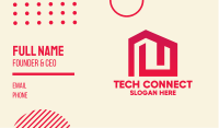 Red Maze House  Business Card Image Preview
