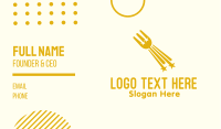 Star Fork Restaurant Business Card Image Preview