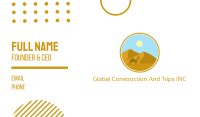 Camel Desert Badge Business Card Image Preview