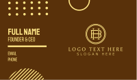 Rustic Monogram H & B Business Card Preview