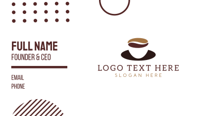 Coffee Cup Saucer Business Card Image Preview