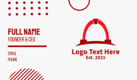 Red Arch Business Card Image Preview