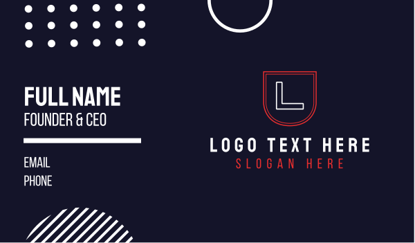 Esports Clan Emblem Letter Business Card Design Image Preview