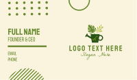 Plant Watering Can Lettermark Business Card Image Preview