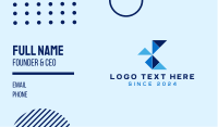 Geometric Letter K Business Card Image Preview