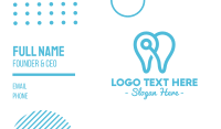 Modern Tooth Outline Business Card Image Preview