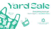 Decluttering Yard Sale Facebook Event Cover Design