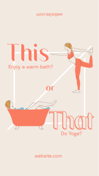 This or That Wellness Instagram reel Image Preview