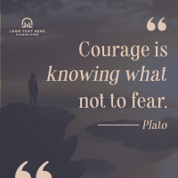 Manifest Courage Instagram post Image Preview