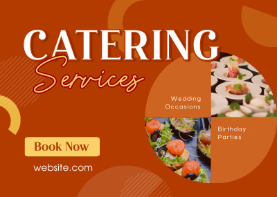 Food Catering Services Postcard Image Preview