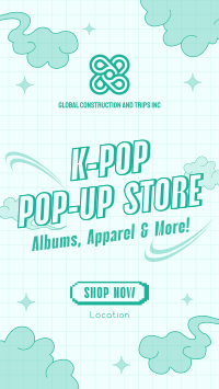 Kpop Pop-Up Store Instagram Story Design