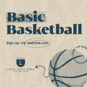 Retro Basketball Instagram post Image Preview