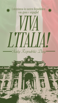 Vintage Italian Republic Day TikTok video Image Preview