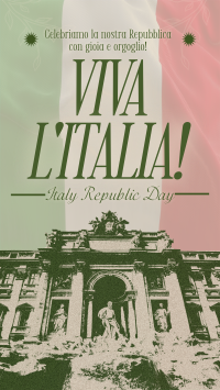 Vintage Italian Republic Day TikTok Video Image Preview