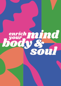 Mind Body & Soul Poster Design