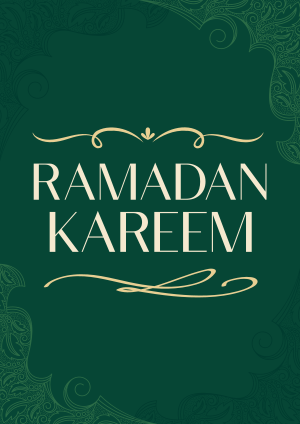 Ornamental Ramadan Greeting Flyer Image Preview