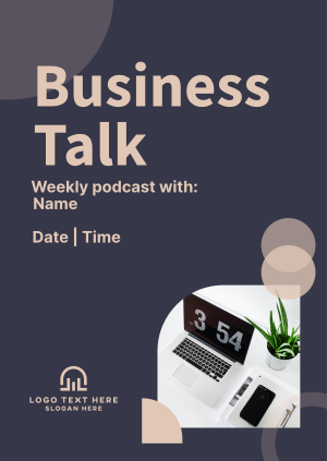 Startup Business Podcast Poster Image Preview