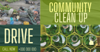 Community Clean Up Drive Facebook Ad Design
