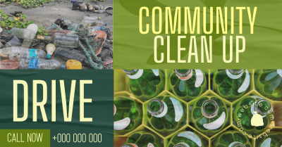 Community Clean Up Drive Facebook ad Image Preview